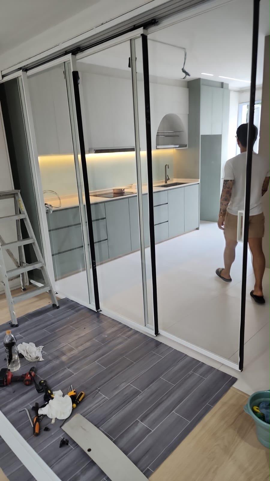 Mid-renovation — what we walk into — real Kin & Klean job
