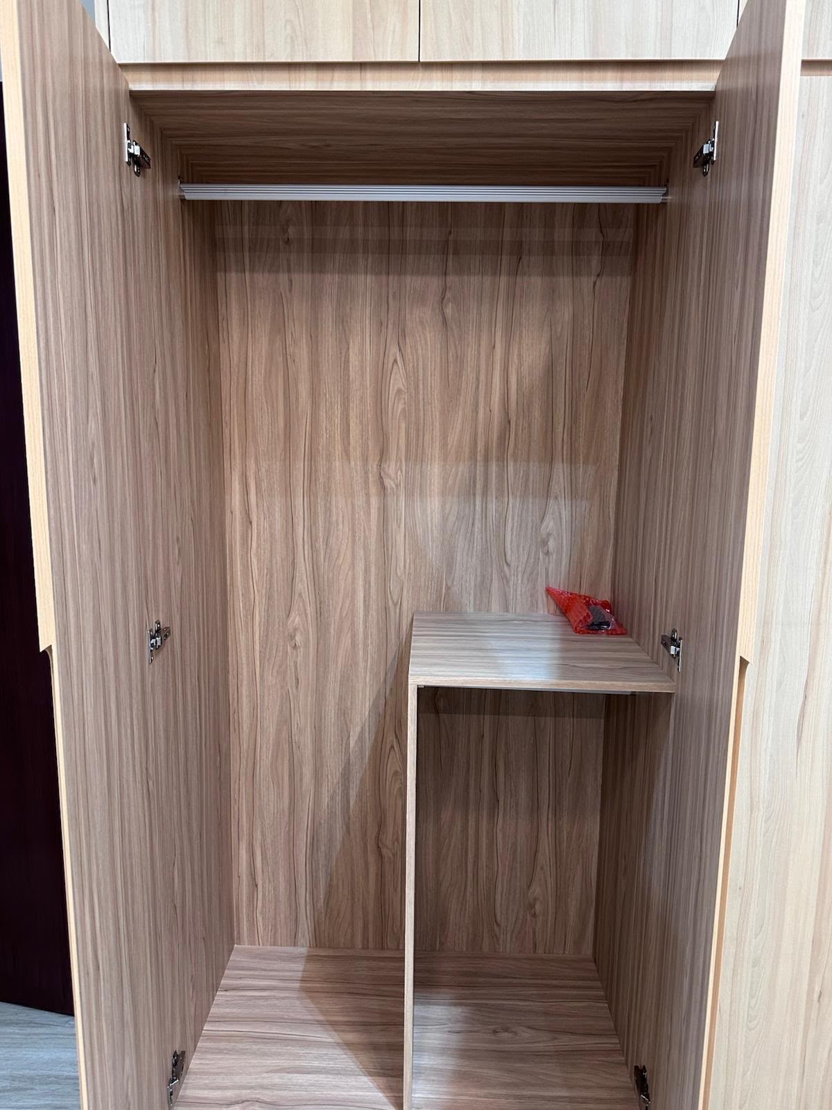 Wardrobe, cleaned inside — real Kin & Klean job